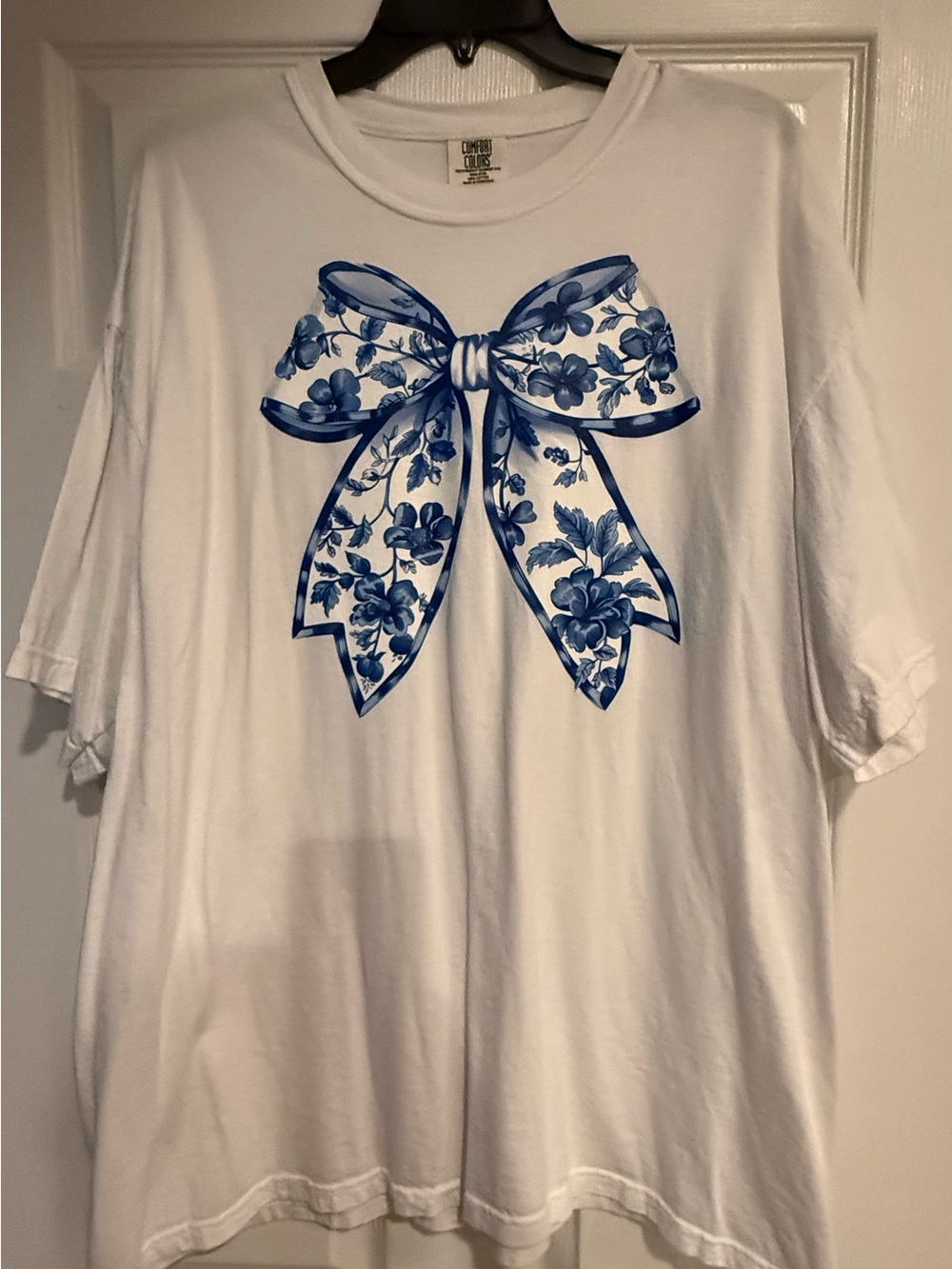 Comfort Colors bow tshirt